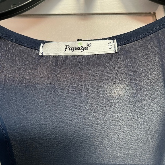 Papaya Sheer Open‎ Back Crop Tank Size S - Picture 5 of 6